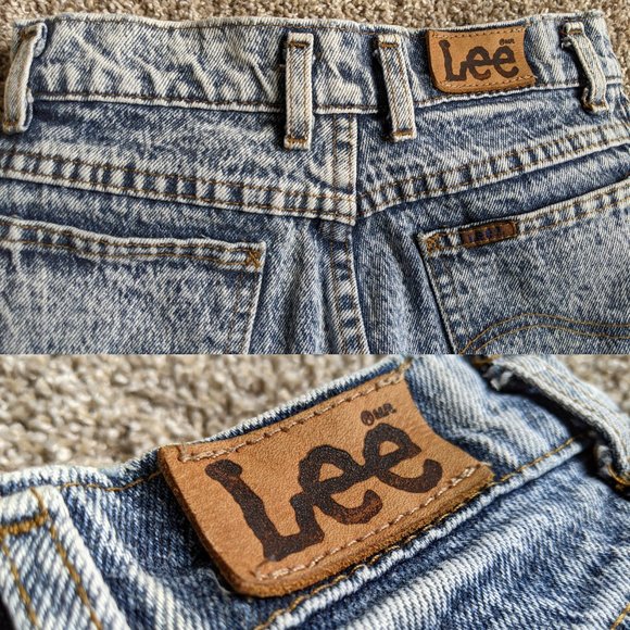 Vintage Acid Wash Jeans Lee 100% Cotton USA 24 00 - Picture 8 of 16